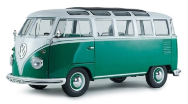 421186590 VW T1 Samba Bus 1962 green/white 1:18